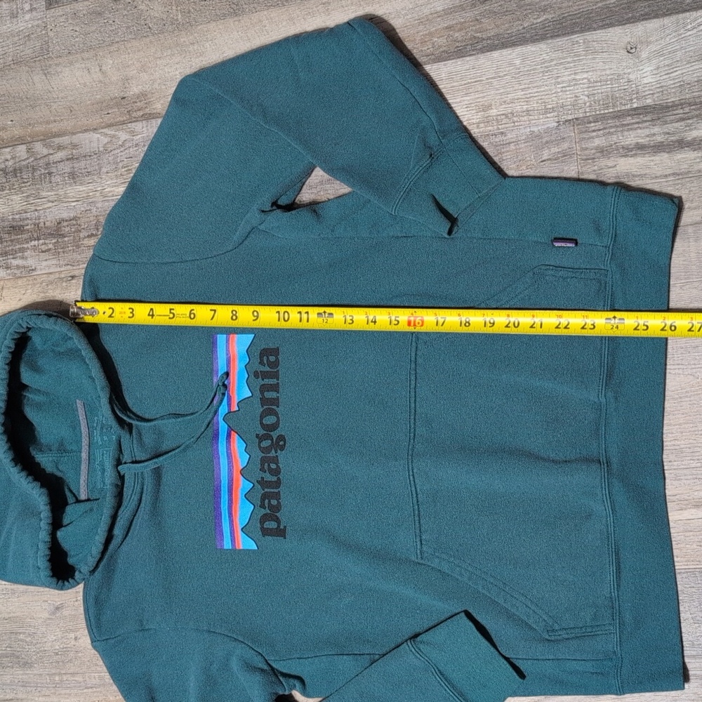 Patagonia Men's Borealis Green Hoodie - Picture 5 of 9